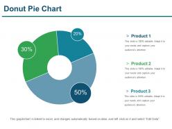 Donut pie chart presentation powerpoint