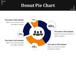 Donut pie chart presentation visual aids