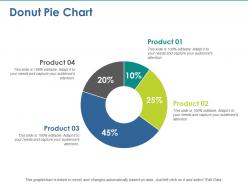 Donut Pie Chart With Percentage Ppt Summary Example Introduction