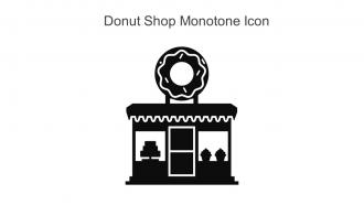 Donut Shop Monotone Icon In Powerpoint Pptx Png And Editable Eps Format