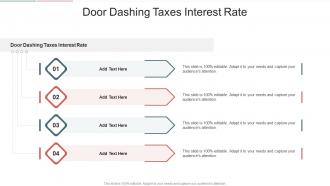 Door Dashing Taxes Interest Rate In Powerpoint And Google Slides Cpb