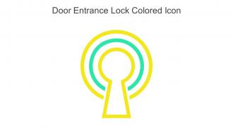 Door Entrance Lock Colored Icon In Powerpoint Pptx Png And Editable Eps Format