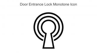 Door Entrance Lock Monotone Icon In Powerpoint Pptx Png And Editable Eps Format