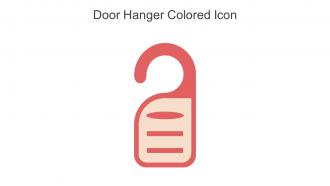 Door Hanger Colored Icon In Powerpoint Pptx Png And Editable Eps Format
