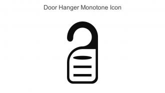 Door Hanger Monotone Icon In Powerpoint Pptx Png And Editable Eps Format
