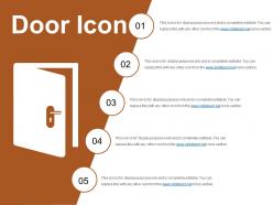 Door icon 2 powerpoint slide show
