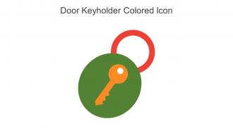 Door Keyholder Colored Icon In Powerpoint Pptx Png And Editable Eps Format