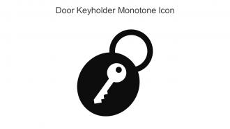 Door Keyholder Monotone Icon In Powerpoint Pptx Png And Editable Eps Format