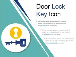 Door lock key icon