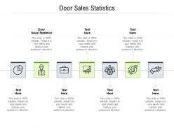 Door sales statistics ppt powerpoint presentation summary brochure cpb