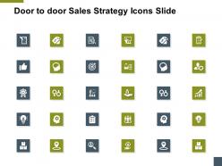 Door to door sales strategy icons slide a175 ppt powerpoint presentation model deck