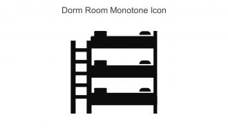 Dorm Room Monotone Icon In Powerpoint Pptx Png And Editable Eps Format