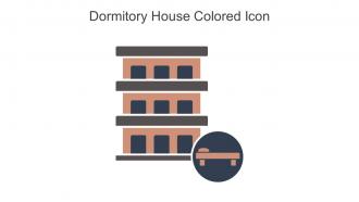 Dormitory House Colored Icon In Powerpoint Pptx Png And Editable Eps Format