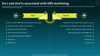 Dos And Donts Associated With SMS Marketing Boost Your Brand Sales With Effective MKT SS