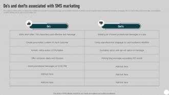 Dos And Donts Associated With SMS Marketing Direct Mail Marketing Strategies To Send MKT SS V