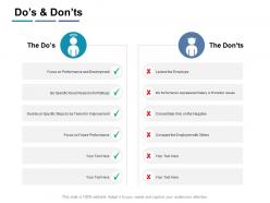 Dos and donts compare ppt powerpoint presentation infographic template infographic