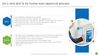 Dos And Donts For Home Loan Approval Process