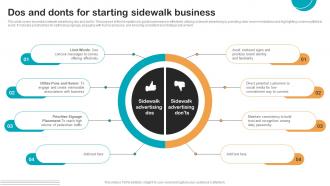 Dos And Donts For Starting Sidewalk Business