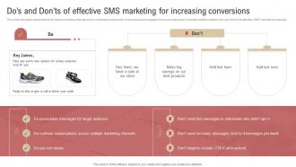 Dos And Donts Of Effective SMS Marketing For Increasing Conversions Overview Of SMS Marketing