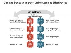 Dos And Donts To Improve Online Sessions Effectiveness