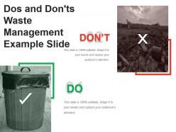 Dos and donts waste management example slide