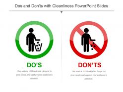 Dos and donts with cleanliness powerpoint slides