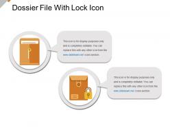 Dossier file with lock icon