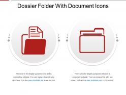 Dossier folder with document icons
