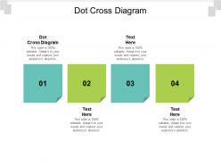 Dot cross diagram ppt powerpoint presentation backgrounds cpb