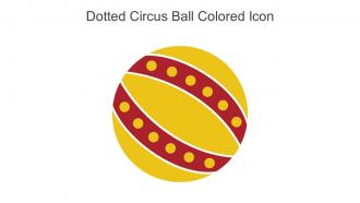 Dotted Circus Ball Colored Icon In Powerpoint Pptx Png And Editable Eps Format