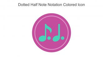 Dotted Half Note Notation Colored Icon In Powerpoint Pptx Png And Editable Eps Format