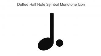 Dotted Half Note Symbol Monotone Icon In Powerpoint Pptx Png And Editable Eps Format