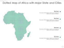 Dotted Map Of Africa With Major State And Cities