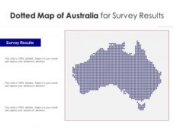 Dotted map of australia for survey results