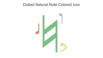 Dotted Natural Note Colored Icon In Powerpoint Pptx Png And Editable Eps Format