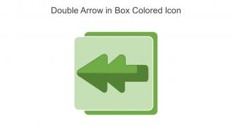 Double Arrow In Box Colored Icon In Powerpoint Pptx Png And Editable Eps Format