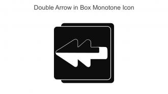 Double Arrow In Box Monotone Icon In Powerpoint Pptx Png And Editable Eps Format