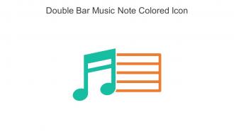 Double Bar Music Note Colored Icon In Powerpoint Pptx Png And Editable Eps Format