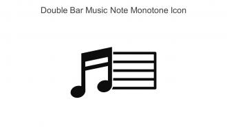 Double Bar Music Note Monotone Icon In Powerpoint Pptx Png And Editable Eps Format