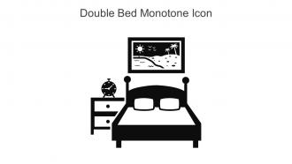 Double Bed Monotone Icon In Powerpoint Pptx Png And Editable Eps Format