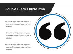 Double black quote icon
