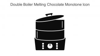 Double Boiler Melting Chocolate Monotone Icon In Powerpoint Pptx Png And Editable Eps Format