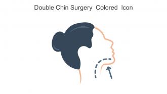 Double Chin Surgery Colored Icon In Powerpoint Pptx Png And Editable Eps Format