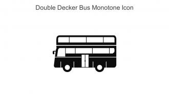 Double Decker Bus Monotone Icon In Powerpoint Pptx Png And Editable Eps Format