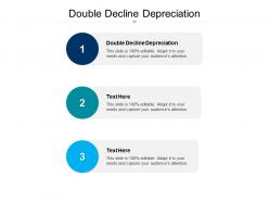 Double decline depreciation ppt powerpoint presentation portfolio shapes cpb