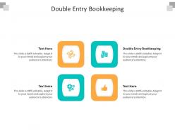 Double entry bookkeeping ppt powerpoint presentation slides graphics download cpb