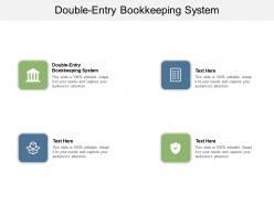 Double entry bookkeeping system ppt powerpoint presentation infographics mockup cpb