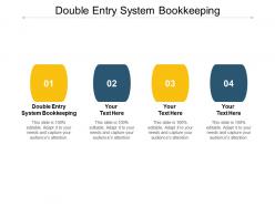 Double entry system bookkeeping ppt powerpoint presentation file deck cpb