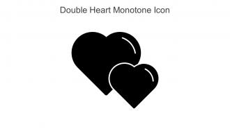 Double Heart Monotone Icon In Powerpoint Pptx Png And Editable Eps Format