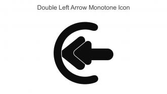 Double Left Arrow Monotone Icon In Powerpoint Pptx Png And Editable Eps Format